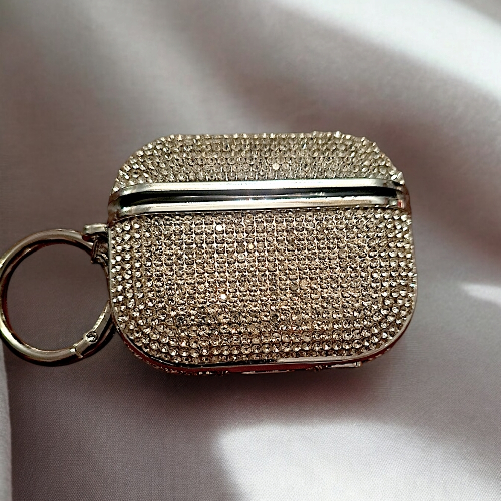 Airpod case cover 3rd generation with crystal rhinestones0